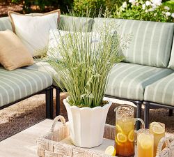 Faux Potted Grass