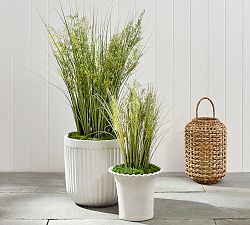 Faux Potted Grass
