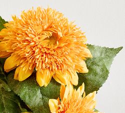 Faux Teddy Bear Sunflower