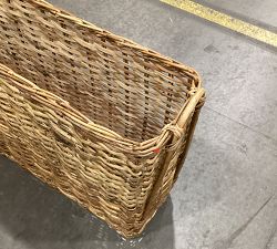 Open Box: Artisan Rustic Handcrafted Console Basket (44"W x 24"H) - Natural Matte