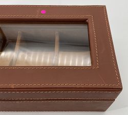 Open Box: Grant Leather Watch Box - Cognac