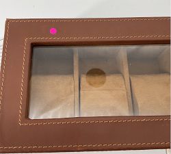 Open Box: Grant Leather Watch Box - Cognac