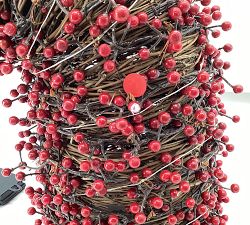 Open Box: Lit Red Berry Tree Topper - Red