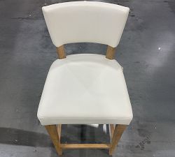 Open Box: Payson Leather Counter Stool (26") - Signature Chalk, Seadrift