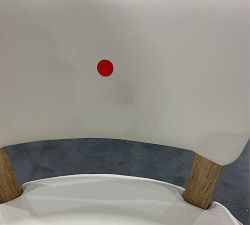 Open Box: Payson Leather Counter Stool (26") - Signature Chalk, Seadrift