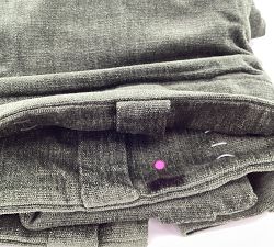 Open Box: Rustic Chenille Light Filtering Curtain, 50"W x 84"L - Forest Green