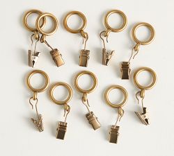 Café Curtain Clip Rings