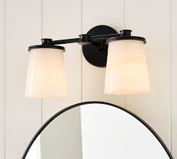 Hayes Alabaster Double Sconce (15")