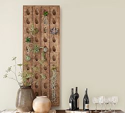 Open Box: Decorative French Wine Bottle Riddling Wall Rack, 21" x 57"