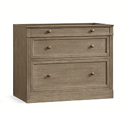 Open Box: Livingston 2-Drawer Lateral File Cabinet without Top (35") - Gray Wash