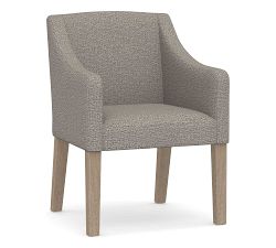 Classic Slope Upholstered Dining Armchair