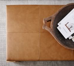 Antonio Leather Ottoman