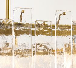 Avalon Cast Glass Round Tiered Chandelier (33")