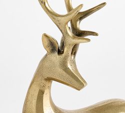 Brass Stag Reindeer Object