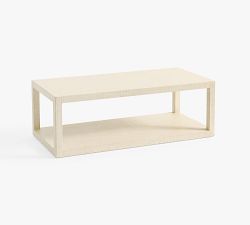 Cape Rectangular Woven Coffee Table (50")
