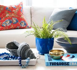 Indigo Artisan Handcrafted Decorative Bowl