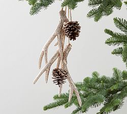 Glitter Antler Cluster Ornament