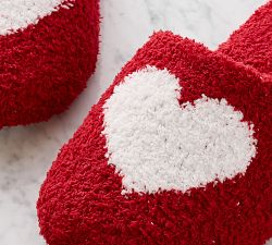 Heart Jacquard Slippers