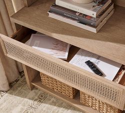 Marina Cane Tall 2-Piece Storage Cabinet (36")