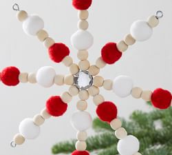 Wooden Snowflake Ornaments