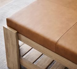 Antonio Leather Ottoman