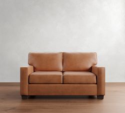 Buchanan Square Arm Leather Sofa (78"&ndash;90")