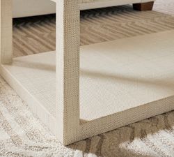 Cape Rectangular Woven Side Table (24")