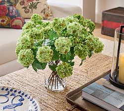 Faux Composed Green Snowball Arrangement