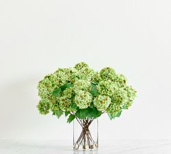 Faux Composed Green Snowball Arrangement