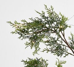 Faux Lit Juniper Berry Branch