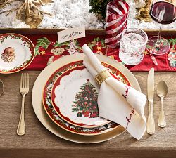 Happy Holidays Edge Cotton Napkins - Set of 4