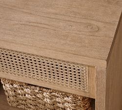 Marina Cane Tall 2-Piece Storage Cabinet (36")