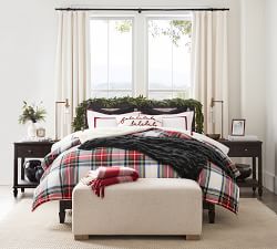 Stewart Plaid Cotton Sherpa Comforter