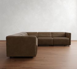 Tucker Leather Power Reclining L-Shaped Sectional (108")