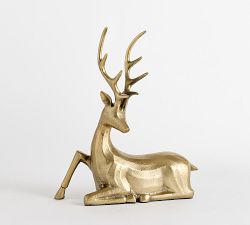 Brass Stag Reindeer Object