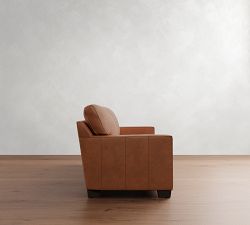 Buchanan Square Arm Leather Sofa (78"&ndash;90")