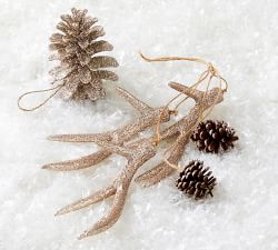 Glitter Antler Cluster Ornament
