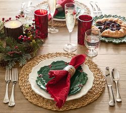 Holly Salad Plates - Set of 4