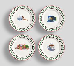 The Polar Express™ Stoneware Appetizer Plates - Set of 4