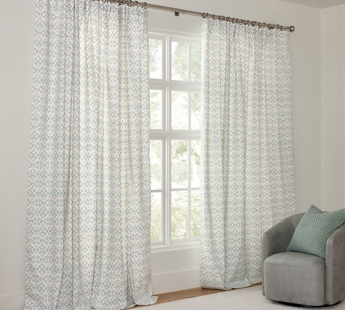 Tybee Printed Curtain | Pottery Barn