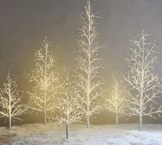 Lit Twinkling Twig Tree