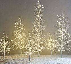 Lit Twinkling Twig Tree