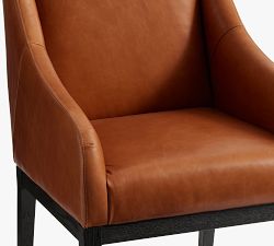 York Leather Dining Armchair