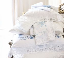 LoveShackFancy Blue Rose Sham