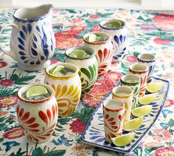 Puebla Porcelain Cantarito Jars - Set of 4