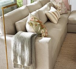 Vintage Islands Tropical Floral Embroidered Pillow