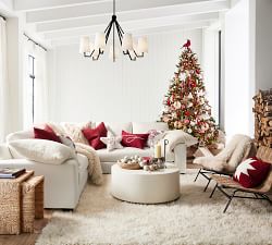 Nostalgic Star Embroidered Shaped Pillow