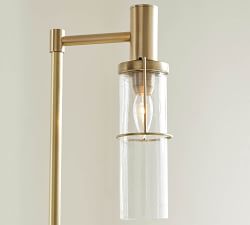 Essex Recycled Glass Floor Lamp (62")