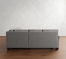York Roll Arm 3-Piece L-Shaped Sectional (93")