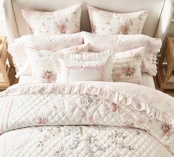 LoveShackFancy Embroidered Ruffle Pillow